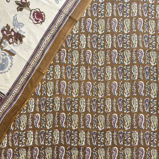 Printed Cotton Unstitched Suit
