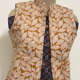 Reversible Jaipuri Cotton Quilted Jackets (Without Sleeves) Mustard