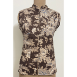 Reversible Jaipuri Cotton Quilted Jackets (Without Sleeves) Brown and Grey