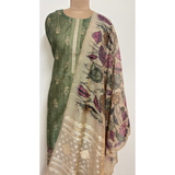 Chanderi Silk Suit Set with Kalamkari Dupatta