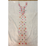 Beige Tussar Cotton Suit with Parsi Handwork