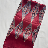 Modal Silk Blend Printed Stole – Deep Red