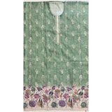 Chanderi Silk Suit Set with Kalamkari Dupatta