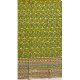 Green Georgette Suit Set with Zari Weaving
