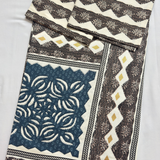 Bagru Gold Super King Size Bedsheet