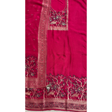 Hot Pink Heritage Weave Suit Set