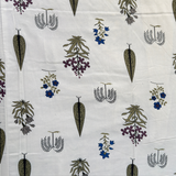 Reversible Cotton Double Bed Dohar- Green Leaves