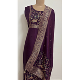 Royal Purple Heritage Weave Suit Set