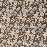 Premium Floral Double Bed Bedsheet with 2 Pillow Covers: Leaf and flower jaal print Brown