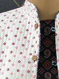 Reversible Jaipuri Cotton Quilted Jackets (Full Sleeves) Blue and white
