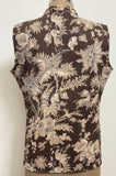 Reversible Jaipuri Cotton Quilted Jackets (Without Sleeves) Brown and Grey
