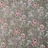 Premium Floral Double Bed Bedsheet with 2 Pillow Covers: Floral print Light brown