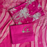 Hot Pink Colour Embroidered Salwar Suit Set