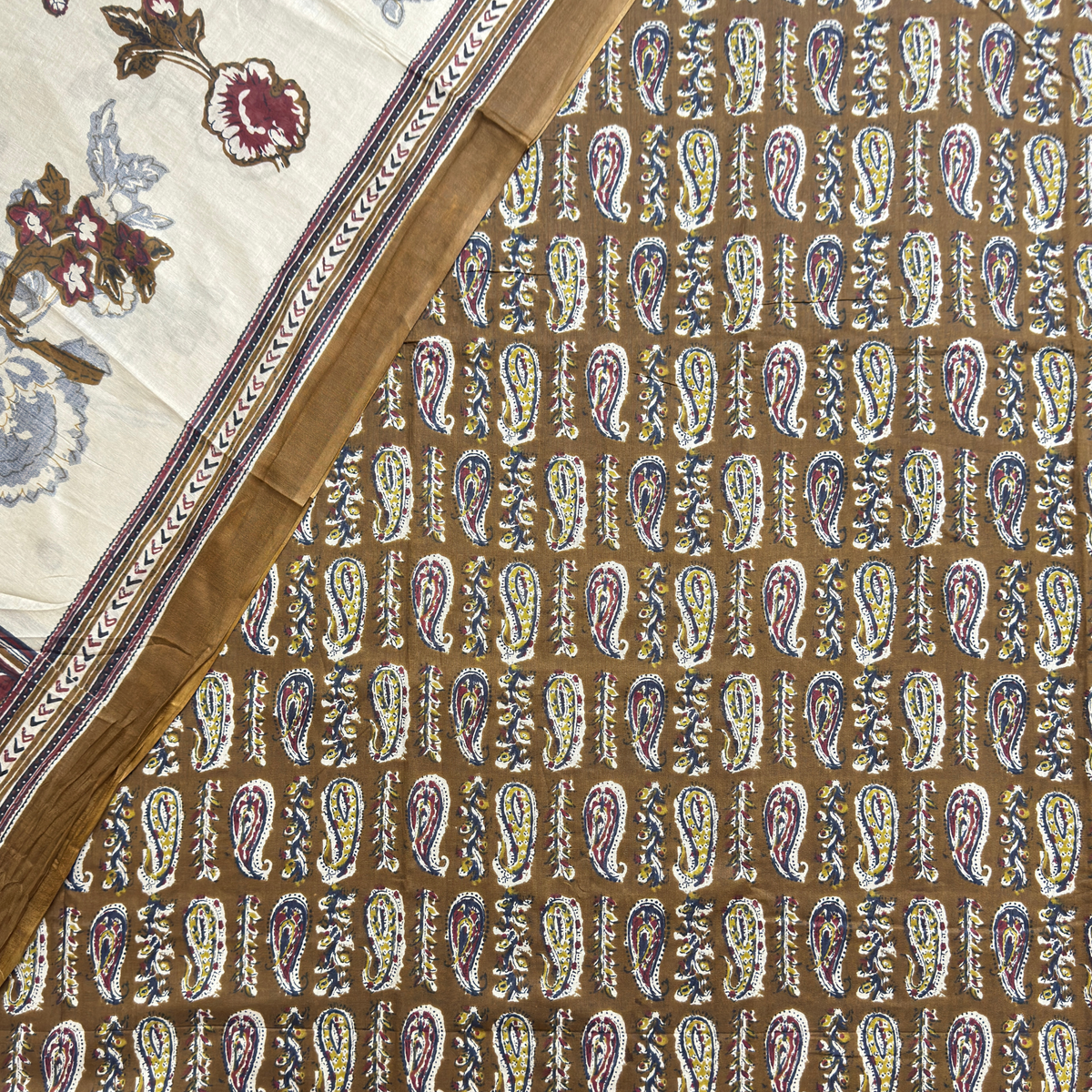 Printed Cotton Unstitched Suit