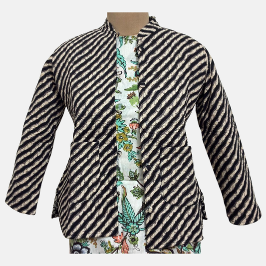 Reversible Jaipuri Cotton Quilted Jackets (Full Sleeves)