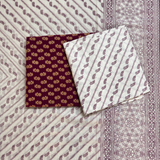 Printed 100% Cotton Unstitched Suit
