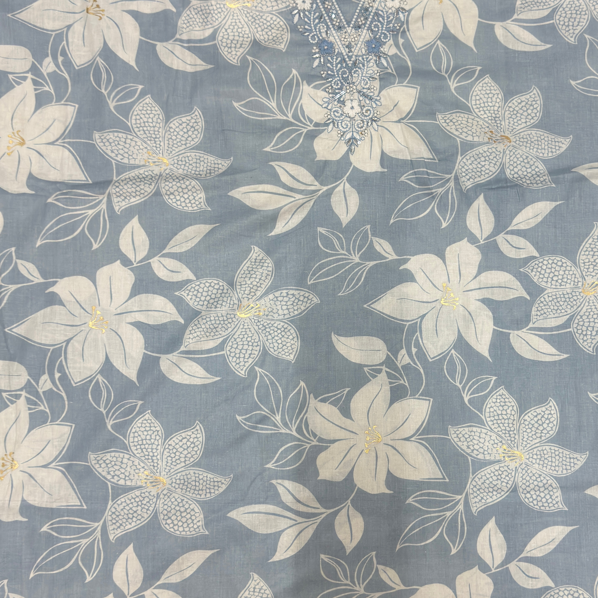 Printed Pure Cotton Unstitched Suit