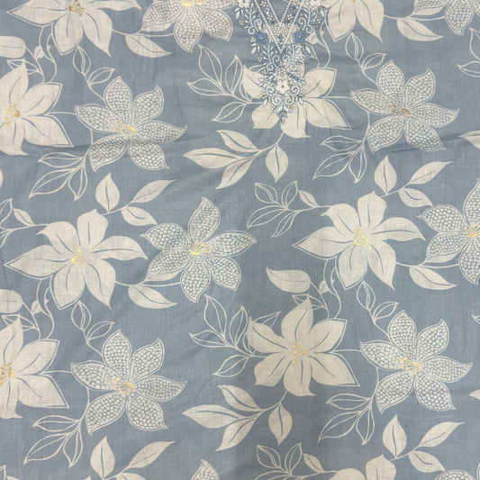 Printed Pure Cotton Unstitched Suit