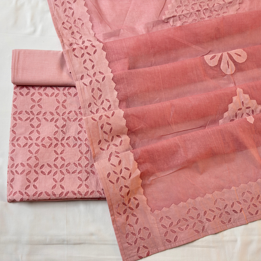 3 pcs cotton Applique suit set