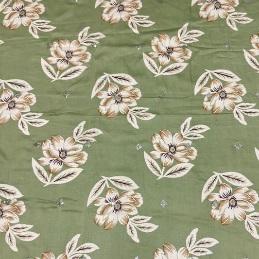 Printed Pure Cotton Unstitched Suit