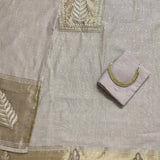 Elegant Champagne Gold Embroidered Suit Set