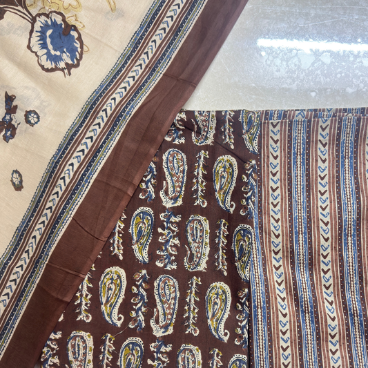 Printed Cotton Unstitched Suit