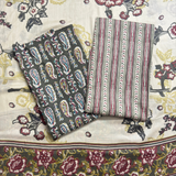 Printed Cotton Unstitched Suit