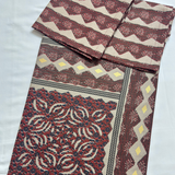Bagru Gold Super King Size Bedsheet Multicolour