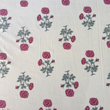 100% Cotton White- Pink Bedsheet Set- Super King size
