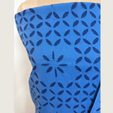 3 Pcs Cotton Applique Suit Set - Indigo Blue2