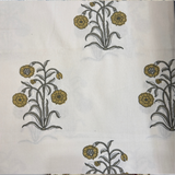 Elegant White- Deep Green Bedsheet Set- Super King size