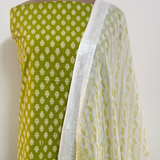 Printed 100% Cotton Unstitched Suit