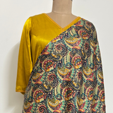 Patchwork Printed Dupatta with Tassels