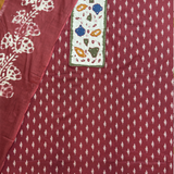 Printed Cotton Unstitched Suit