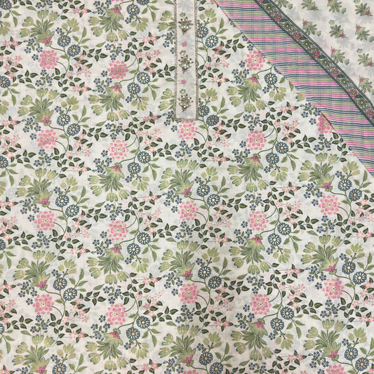 Printed Pure Cotton Unstitched Suit