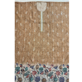 Chanderi Silk Suit Set with Kalamkari Dupatta