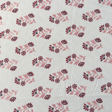 Reversible Cotton Double Bed Dohar- Pink Flowers