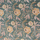Premium Floral Double Bed Bedsheet with 2 Pillow Covers: Floral print Deep Green