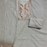 Elegant Green Gold Embroidered Suit Set