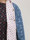 Reversible Jaipuri Cotton Quilted Jackets (Full Sleeves) Blue and white