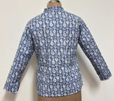 Reversible Jaipuri Cotton Quilted Jackets (Full Sleeves) Indigo and Light Blue