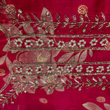 Hot Pink Colour Embroidered Salwar Suit Set